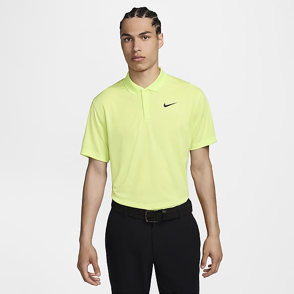 Bright yellow golf shirt shop
